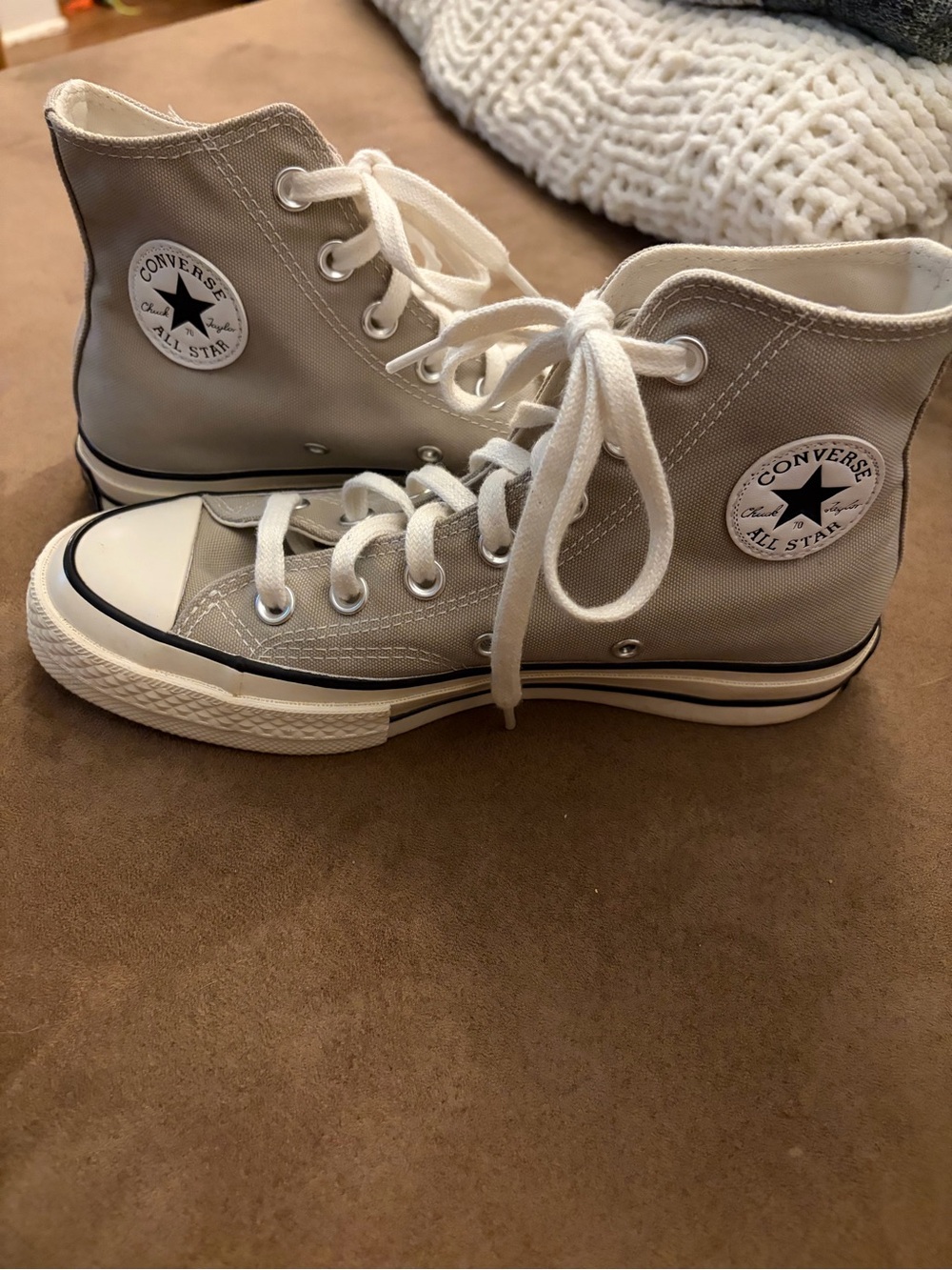 Chuck 70 High Tops Light Grey Womens size 6 Men’s size 4